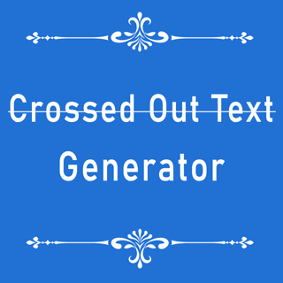 Crossed Out Text Generator
