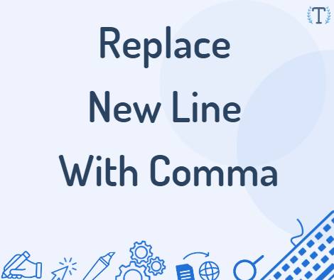 oracle replace new line with comma