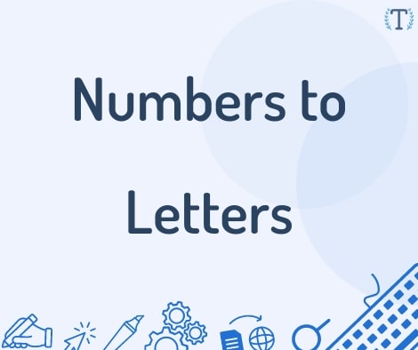 Alphabet Letter To Number Converter