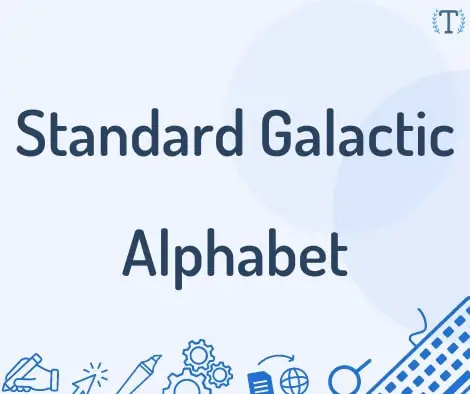 Standard Galactic Alphabet