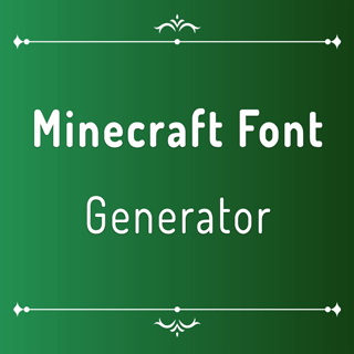 Minecraft font generator