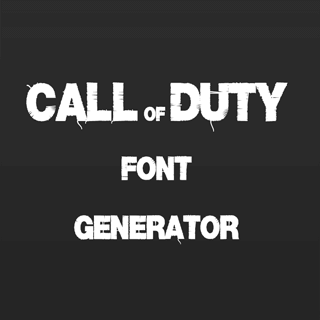 Call of Duty Font Generator