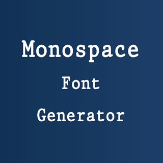 Monospace Font Generator