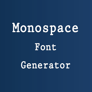 monospace font generator