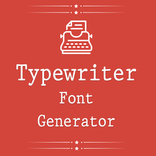 Typewriter Font Generator