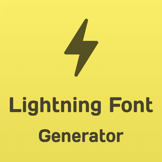 Lightning font generator