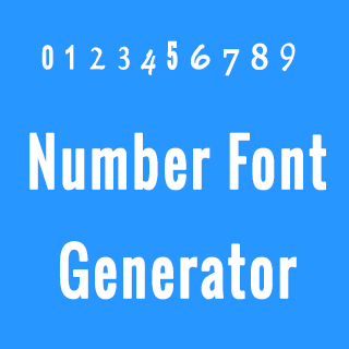 Number Font Generator